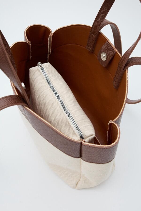 Marlove Camel Canvas Bag + Pochette – Image 6