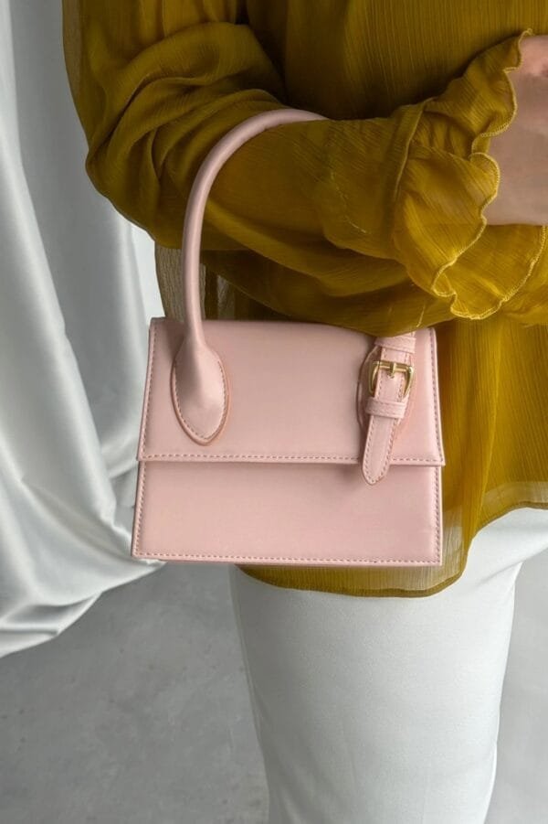 Janice Baby Pink Hand Bag – Image 4
