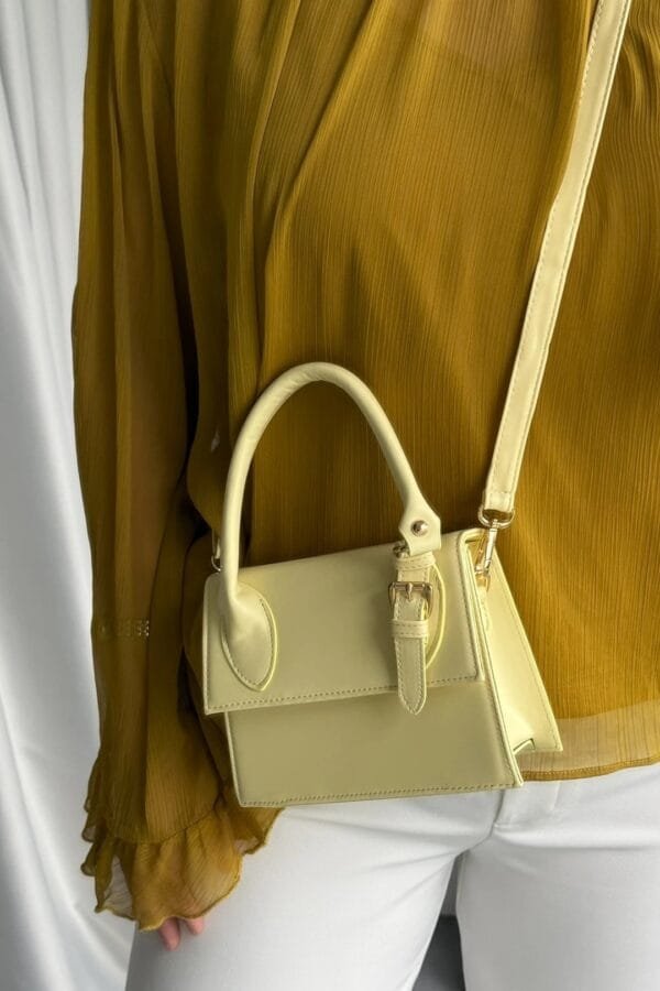 Janice Yellow Hand Bag – Image 3
