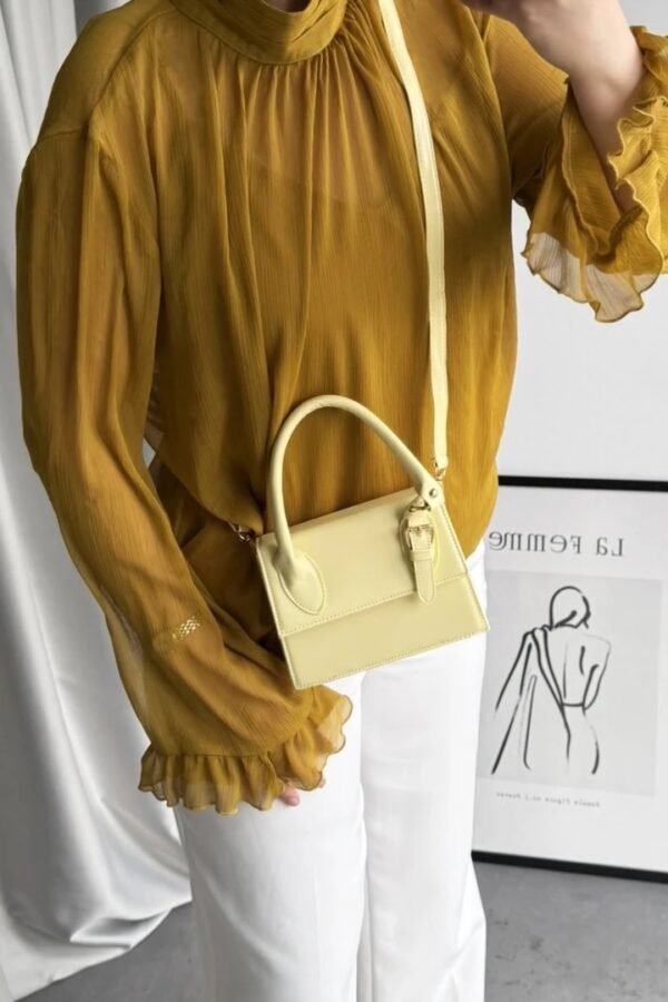 Janice Yellow Hand Bag – Image 4