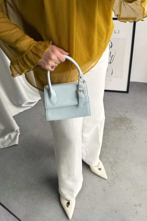 Janice Baby Blue Hand Bag – Image 3