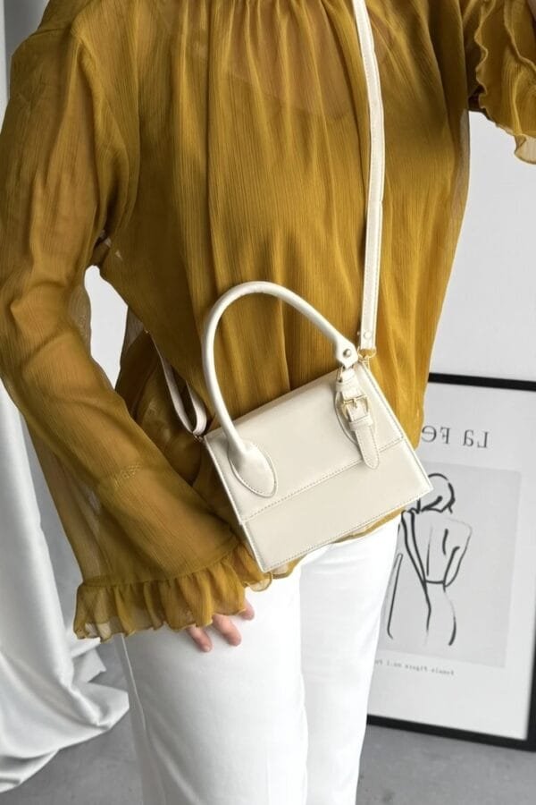Janice Creamy Hand Bag – Image 4