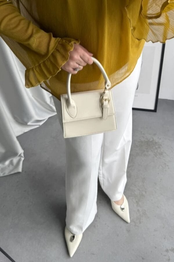 Janice Creamy Hand Bag – Image 5