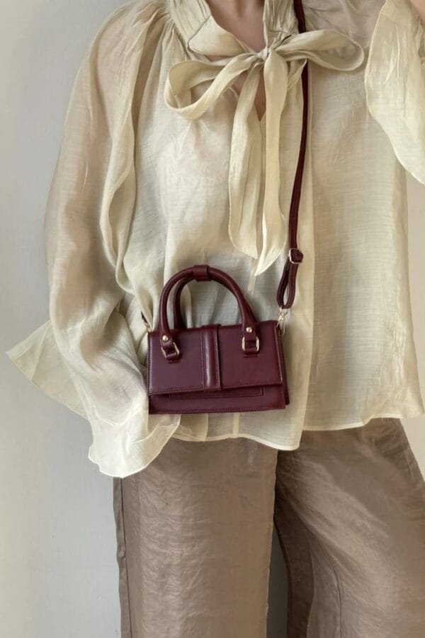 Emily Burgundy Bag – Image 5