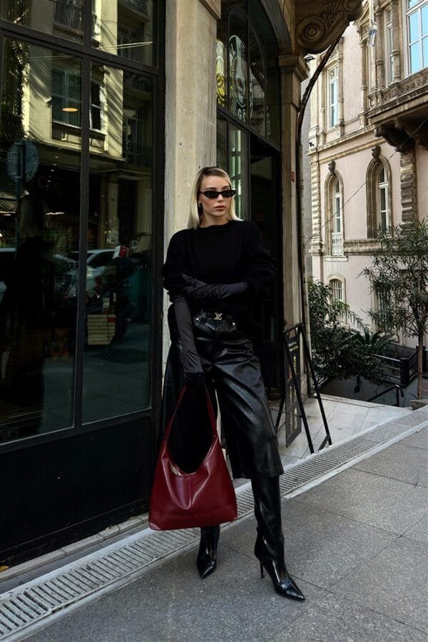 Gina Vintage Burgundy Bag – Image 6