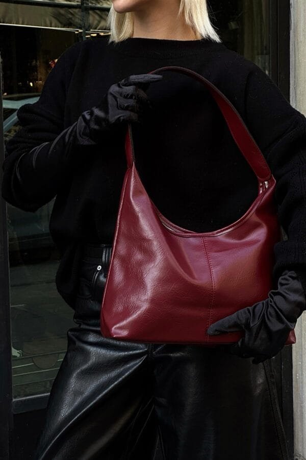 Gina Vintage Burgundy Bag – Image 9