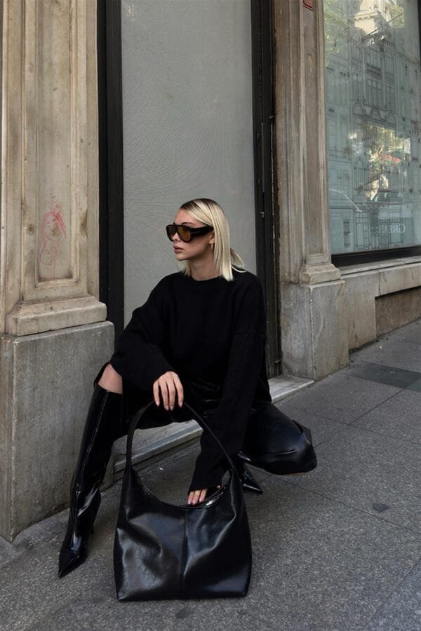 Gina Vintage Black Bag – Image 4