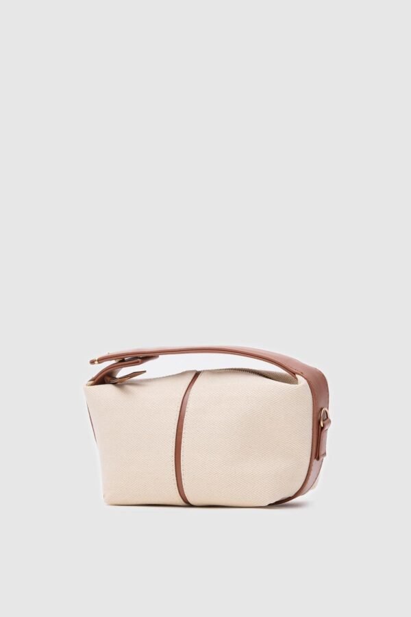 Leo Canvas Camel Hand Bag – Image 3