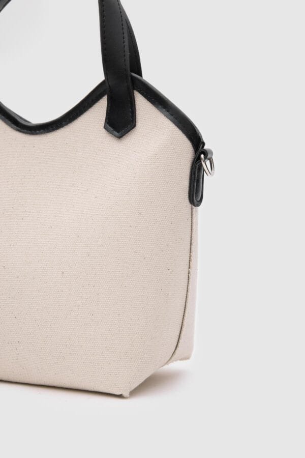 Rosalie Black Canvas Bag + Pochette – Image 5