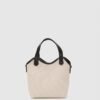 Rosalie Dark Brown Canvas Bag + Pochette