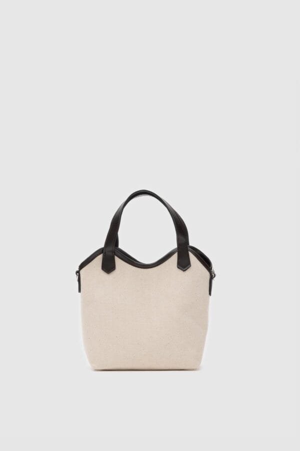 Rosalie Dark Brown Canvas Bag + Pochette