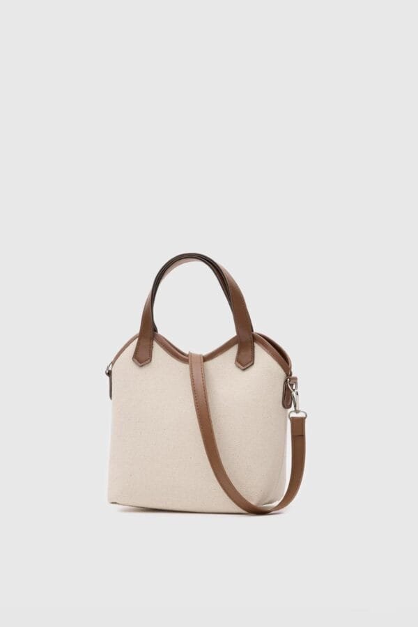 Rosalie Camel Canvas Bag + Pochette – Image 2