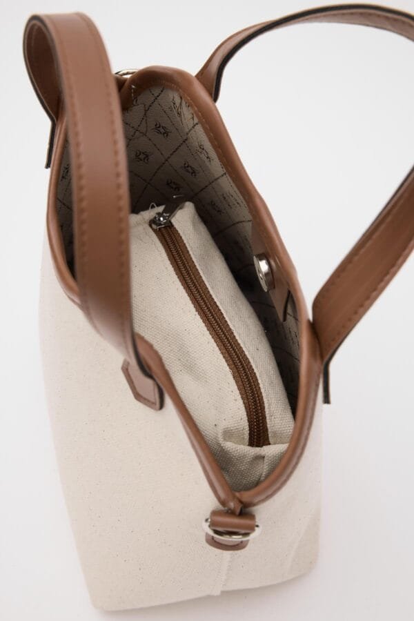Rosalie Camel Canvas Bag + Pochette – Image 4