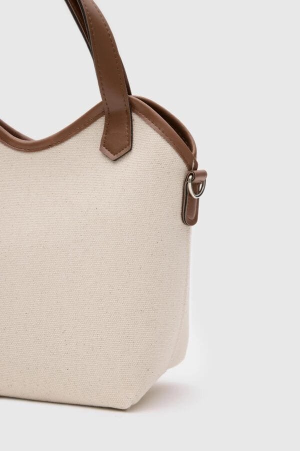 Rosalie Camel Canvas Bag + Pochette – Image 5