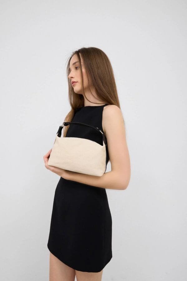 Dove Black Canvas Bag – Image 7