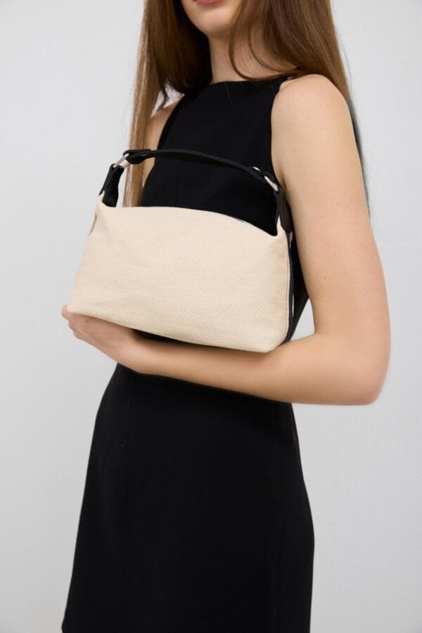 Dove Black Canvas Bag – Image 6