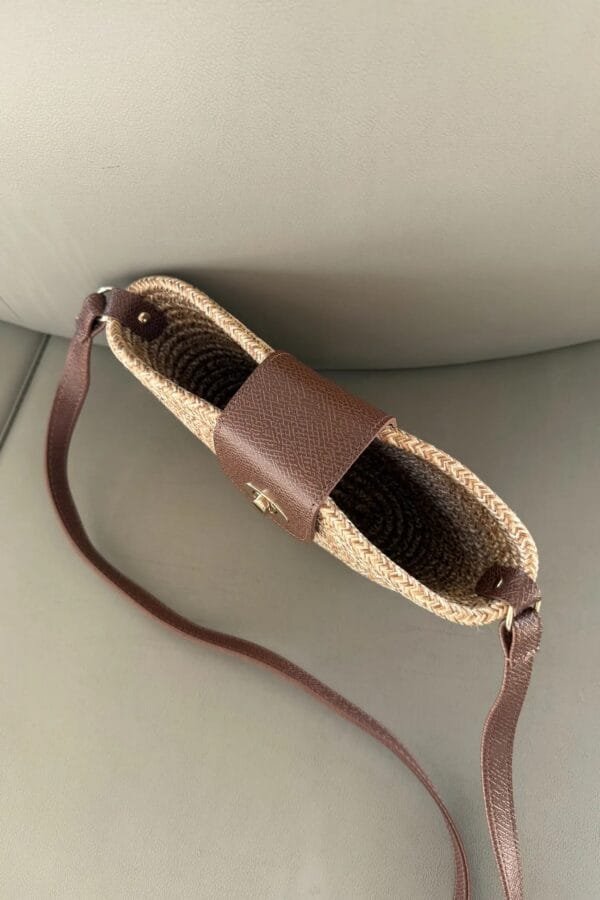 Mila Camel Handmade Wicker Bag – Image 4