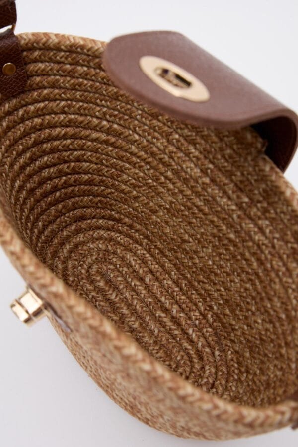 Mila Camel Handmade Wicker Bag – Image 8