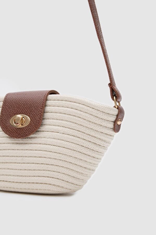 Mila Off-White Handmade Wicker Bag – Image 7