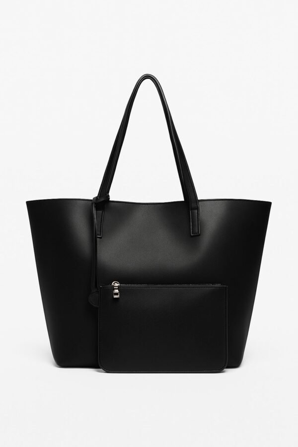Cloudy Black Bag + Wallet – Image 5