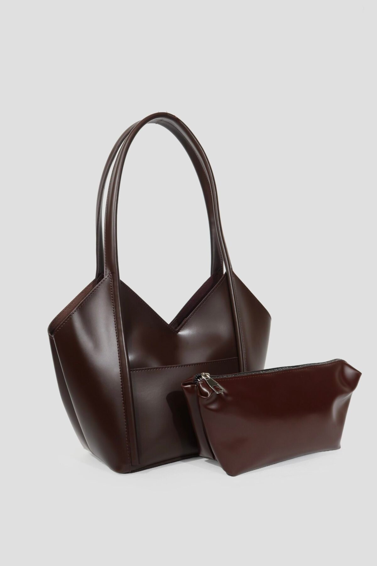 Geza Dark Brown + Pochette