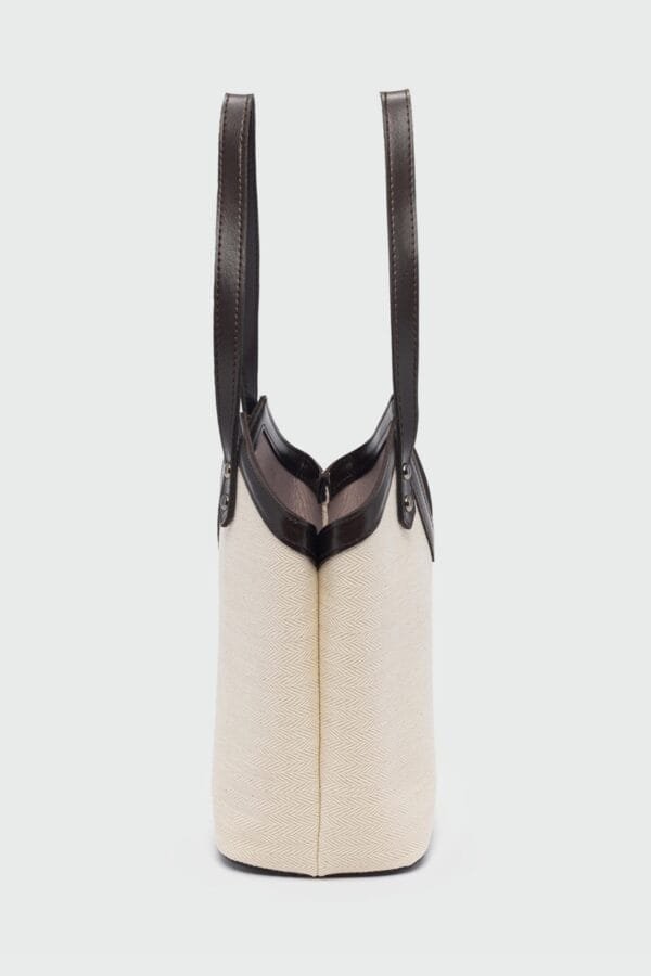 Woen Canvas Dark Brown Bag – Image 3