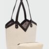 Woen Canvas Dark Brown Bag
