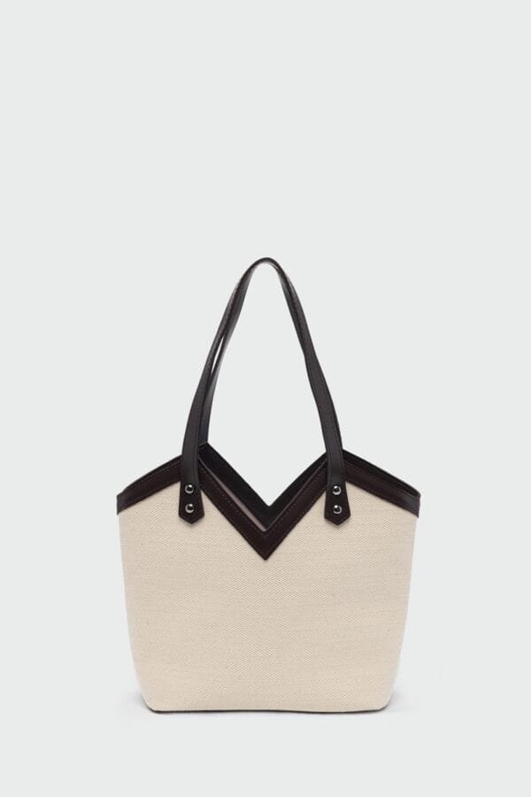 Woen Canvas Dark Brown Bag – Image 2