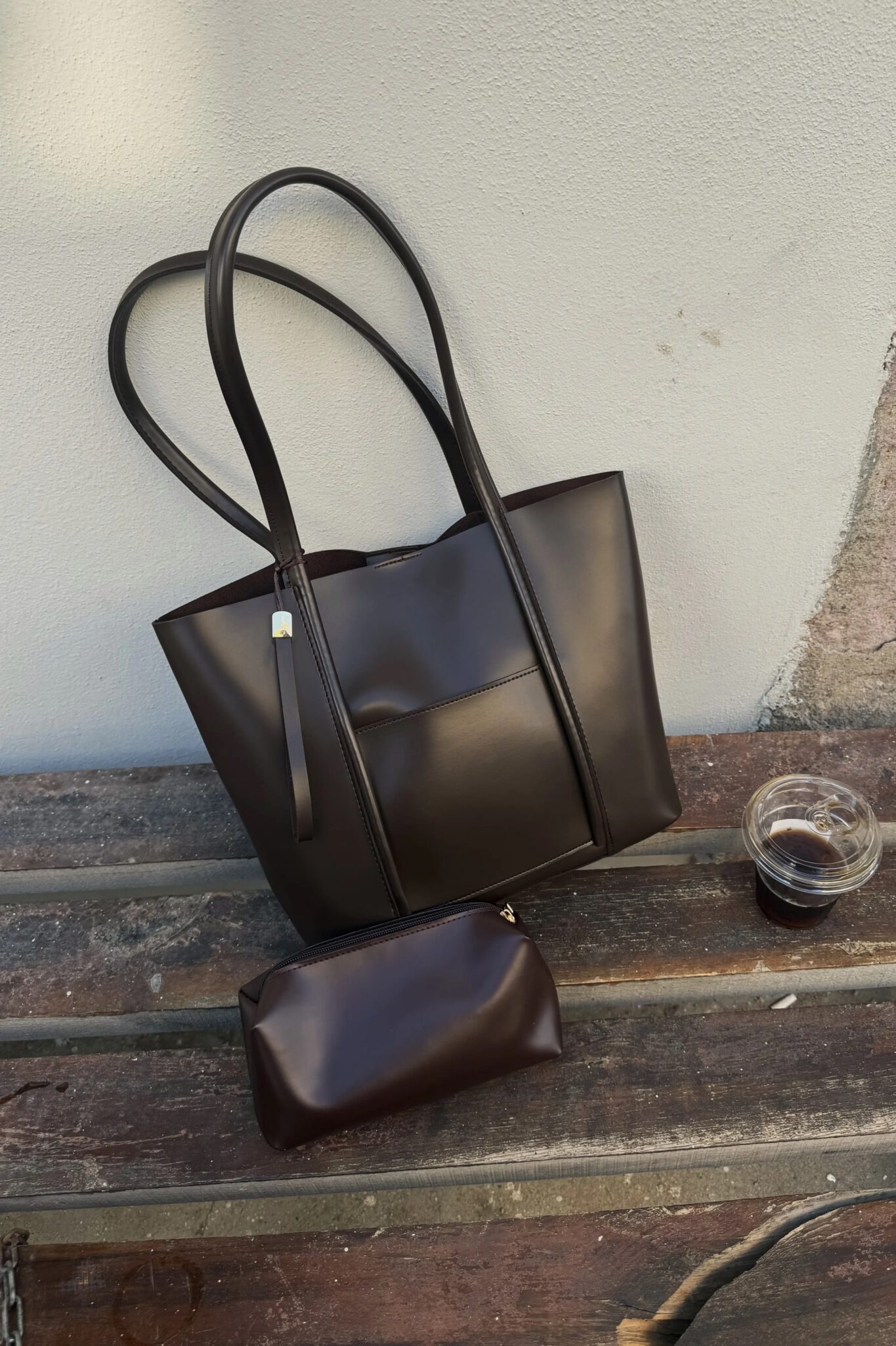 Marline Dark Brown Bag + Pochette