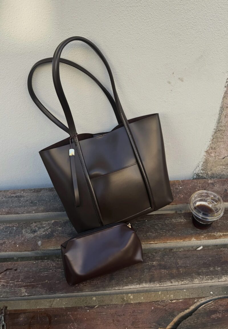 Marline Dark Brown Bag + Pochette