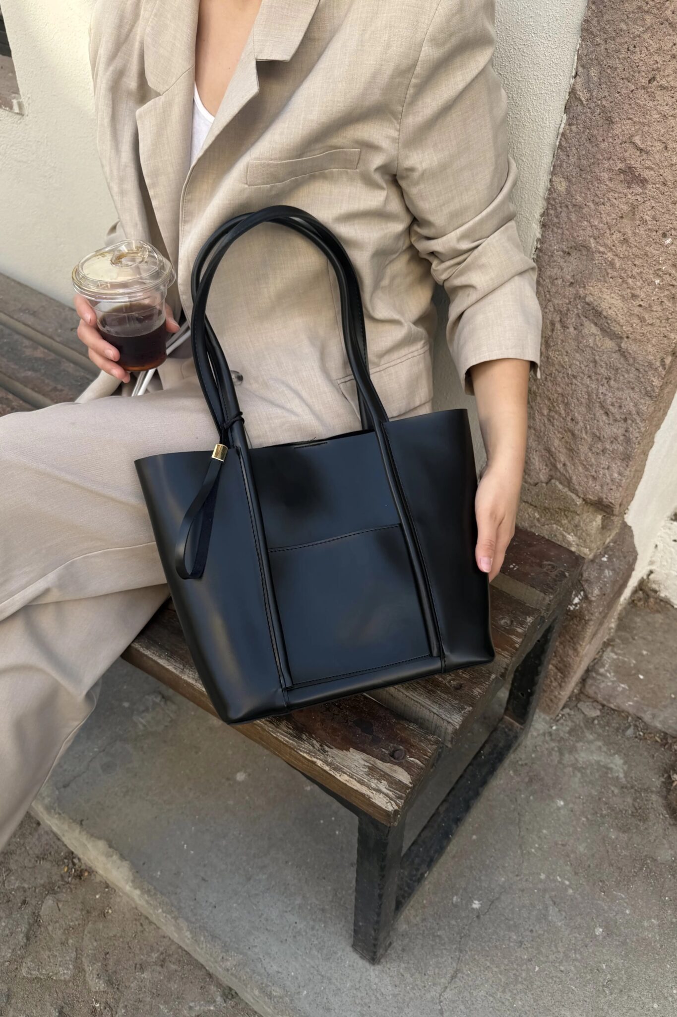 Marline Black Bag + Pochette – Image 4