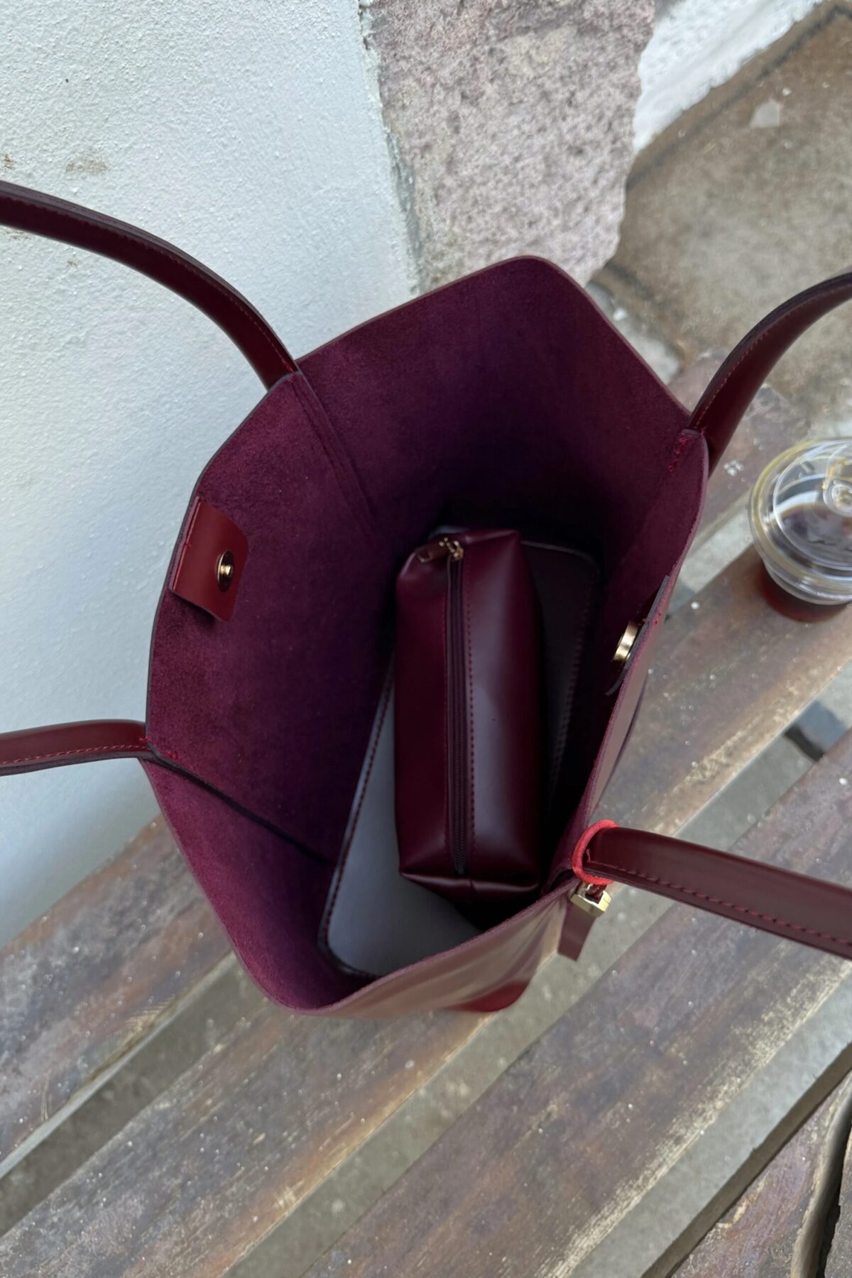 Marline Burgundy Bag + Pochette