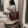 Marline Burgundy Bag + Pochette