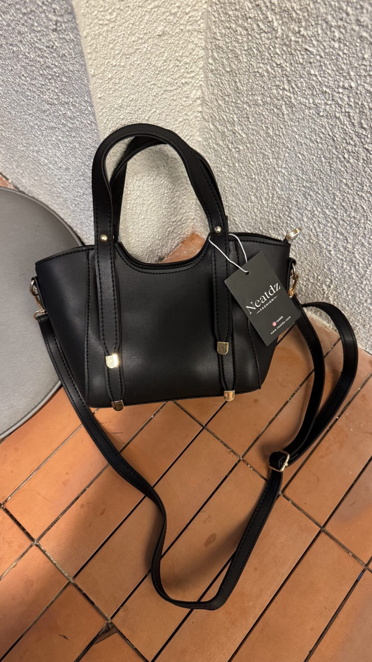Windy Black Bag