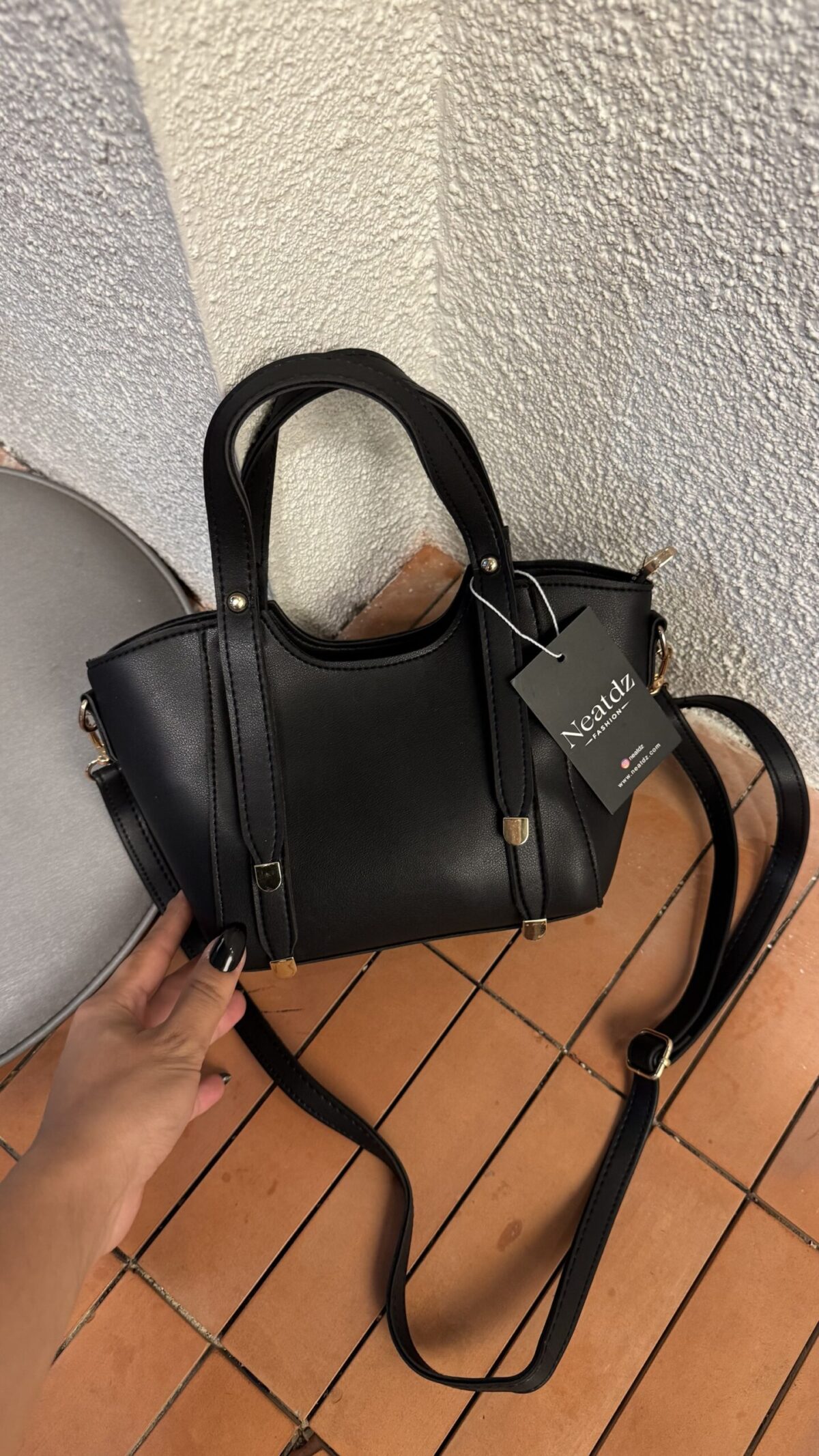 Windy Black Bag