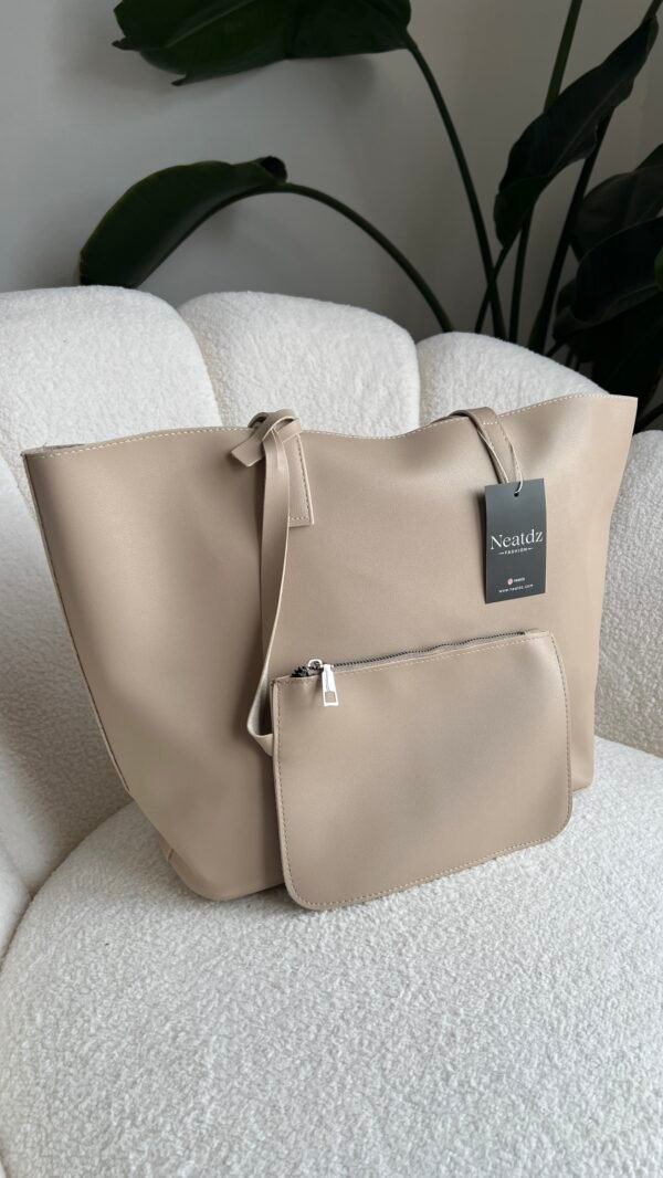 Cloudy Beige Bag + Wallet – Image 3