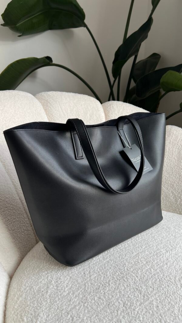 Cloudy Black Bag + Wallet – Image 3