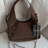 img_3374 Bloom Suede Small Dark Brown Bag