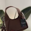 img_3378 Bloom Suede Small Dark Brown Bag