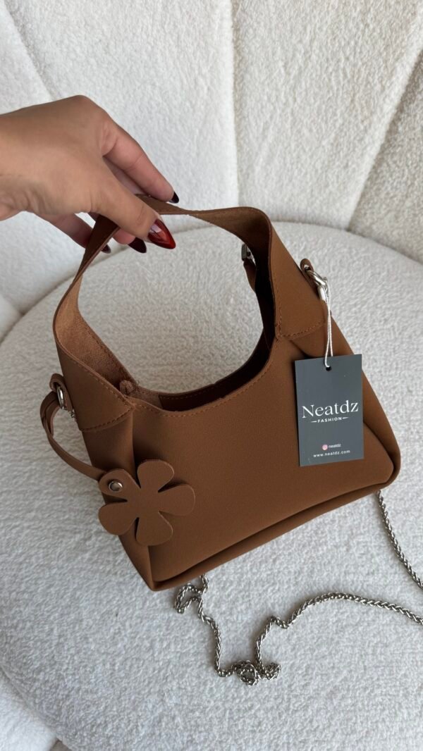 Bloom Suede Small Camel Bag