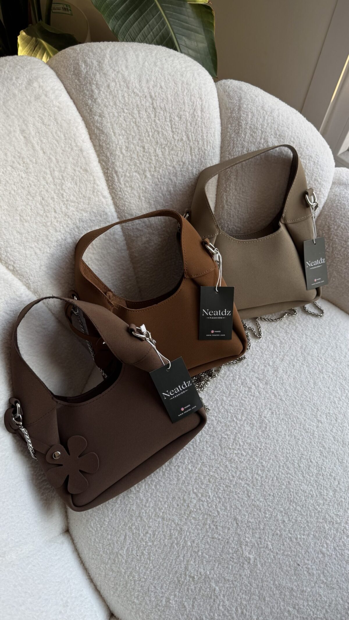 img_3386 Bloom Suede Small Dark Brown Bag