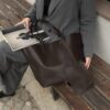 Cloudy Dark Brown Bag + Wallet