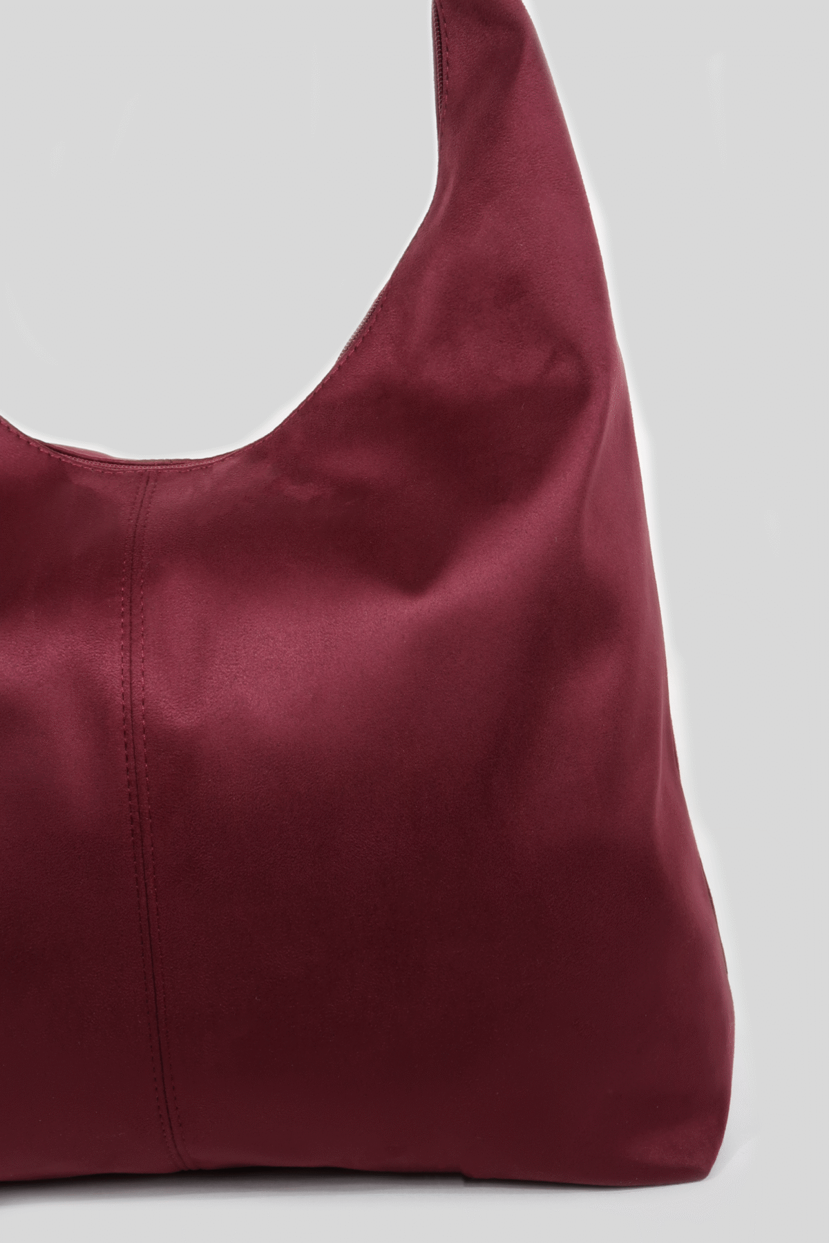 Moon Suede Burgundy X Large Bag