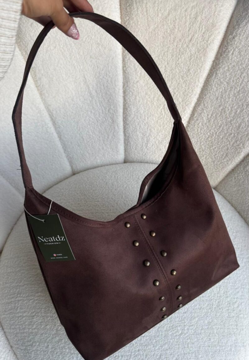 Ruby Suede Dark Brown Bag