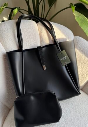 Amber Black Bag + Pochette