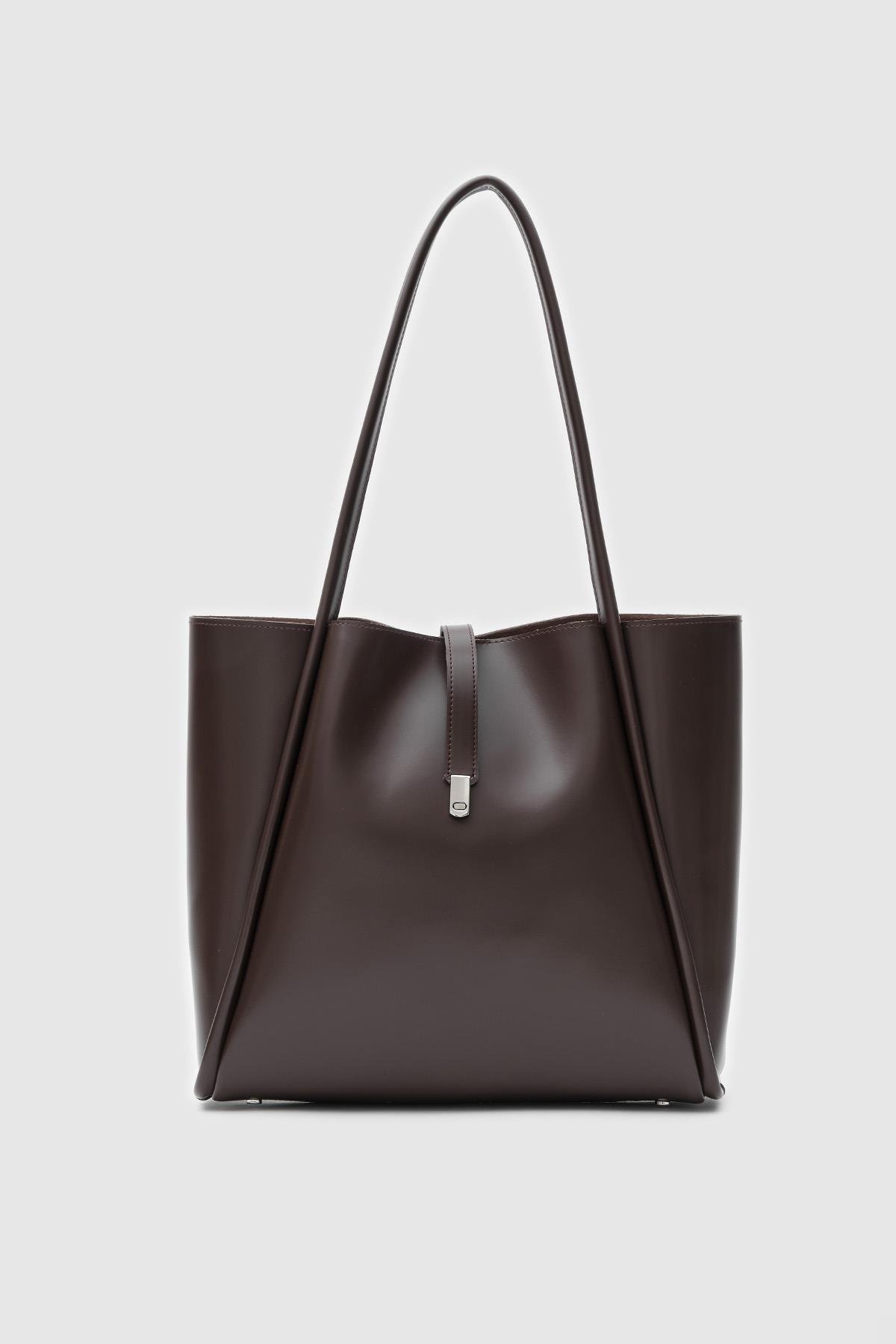Amber Dark Brown Bag + Pochette