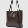 Amber Dark Brown Bag + Pochette