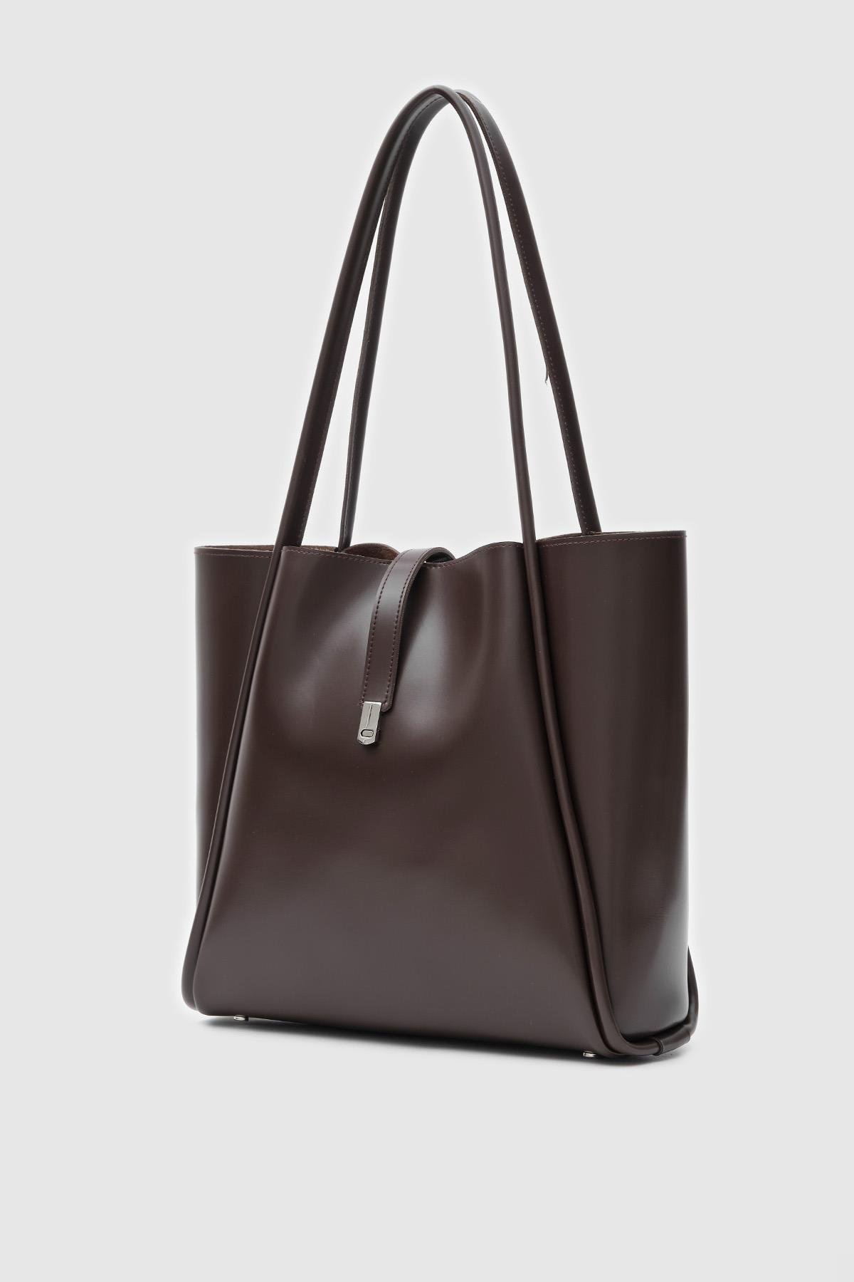 Amber Dark Brown Bag + Pochette