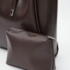 Amber Dark Brown Bag + Pochette