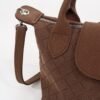 Tiger Small Suede Dark Brown Bag